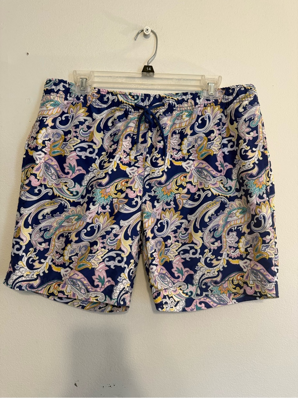 CON.STRUCT Swim Trunks Men’s XL Mesh Lined Blue Paisley